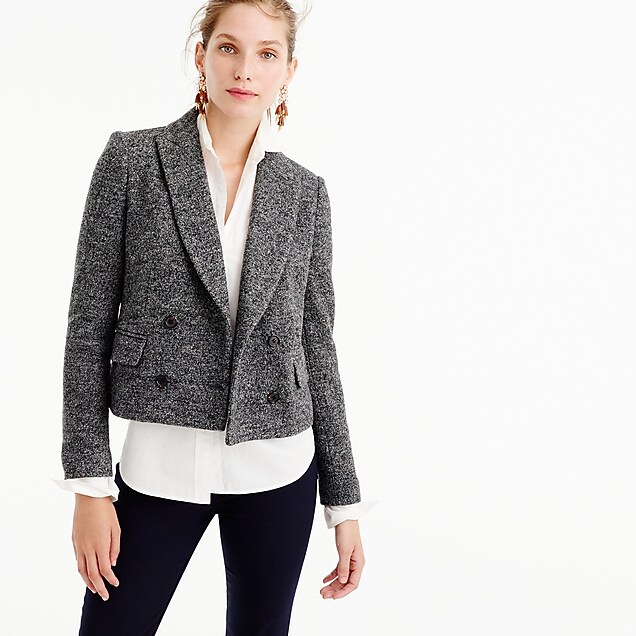 Double-Breasted Cropped Blazer : Women's Jackets & Blazers | J.Crew