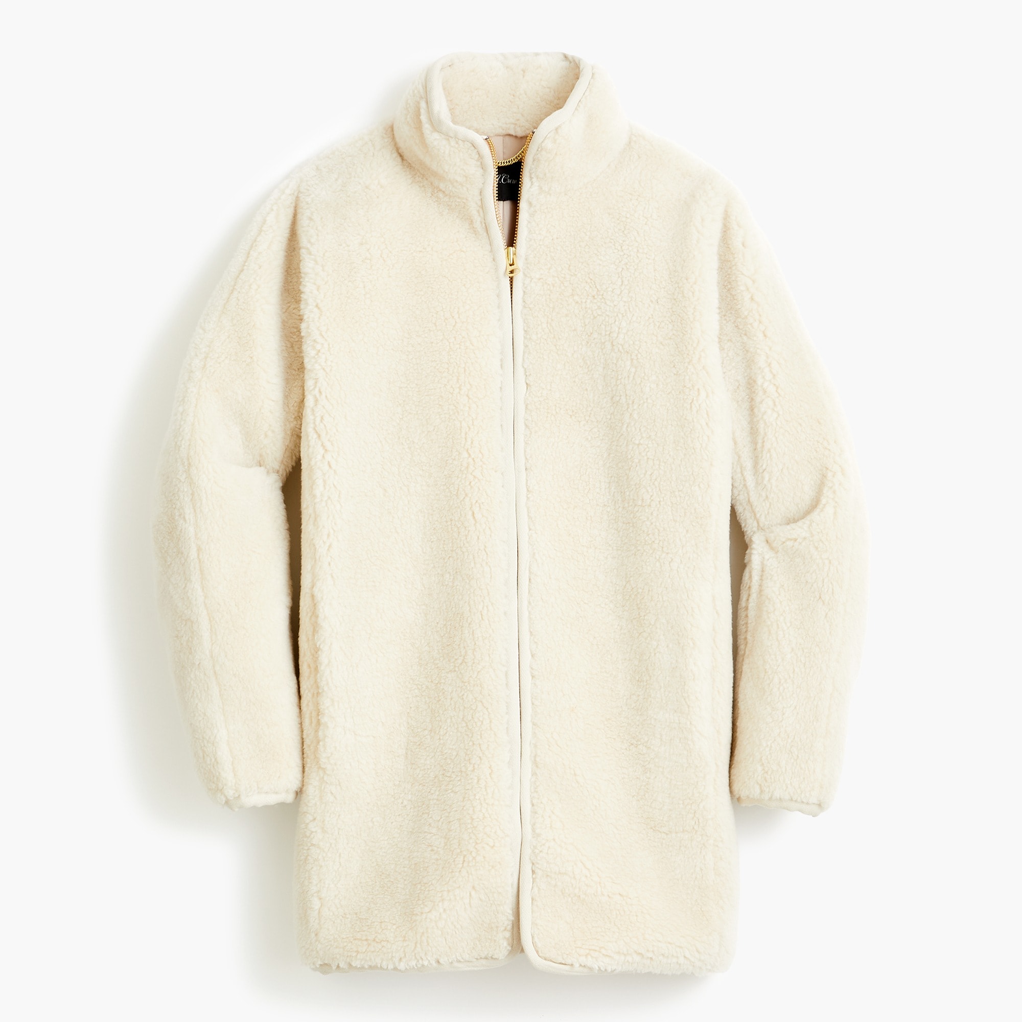 J.Crew: Zip-up Plush Fleece Coat For Women